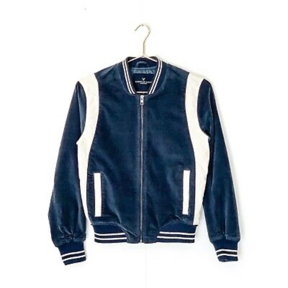 American Eagle Bomber Jacket Varsity Jacket - Picture 4 of 8